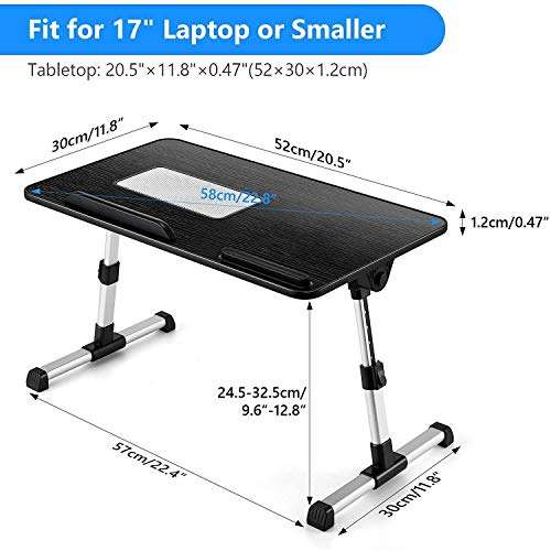 HP Pavilion x360 Convertible 2-in-1 (15.6") Stand and Mount, BoxWave® [True Wood Laptop Bed Tray Stand] Desk for Comfortable Work in Bed. for HP Pavilion x360 Convertible 2-in-1 (15.6") - Jet Black 5