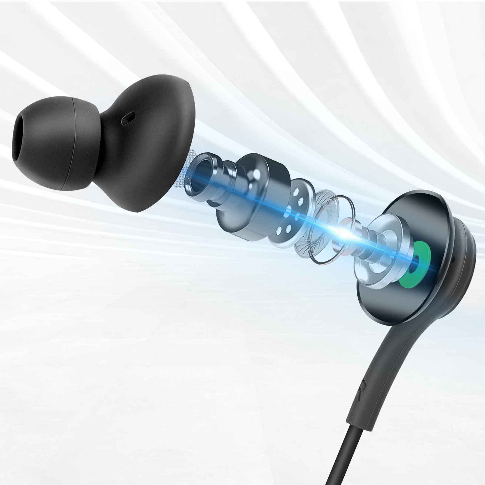 Wired 3.5MM Jack Durable Earphones Earbuds w Microphone and Volume Control, Deep Bass Clear Sound Noise Isolating in Ear Headphones, Compatible with Blackview Tab 12 Tuned by AKG 6