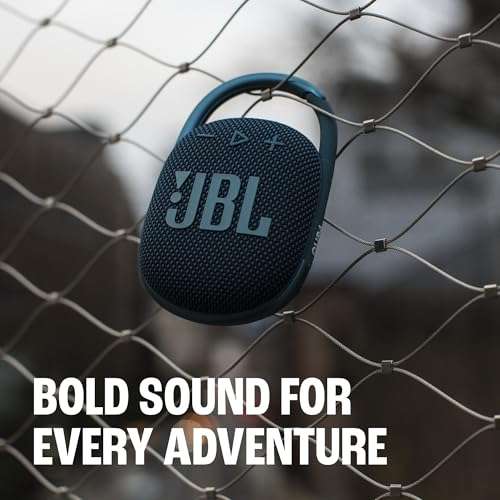 JBL Clip 4 - Portable Mini Bluetooth Speaker, big audio and punchy bass, integrated carabiner, IP67 waterproof and dustproof, 10 hours of playtime, speaker for home, outdoor and travel (Squad) 3