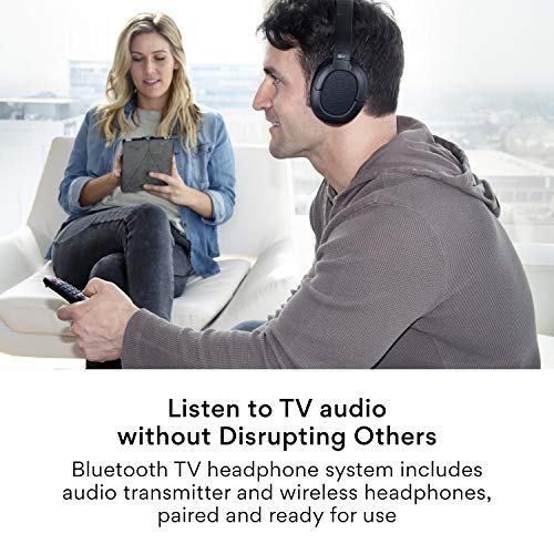 MEE audio Connect T1CMA Bluetooth Over-Ear Wireless Headphones Headset for TV with no Audio Delay; Includes Transmitter (Optical/AUX/RCA) and CinemaEAR Audio Enhancement for Seniors & Hard of Hearing 2