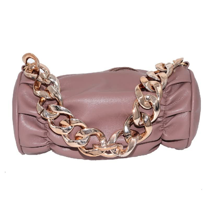 Tasnim Fashion Duffle bags/Drum style purse & handbags Premium & Stylish Women Sling bags/Sling Purse. (Onion Pink) 3