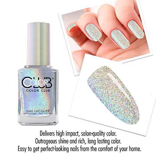 Color Club Halographic Hues Nail Polish, Multicolored, Harp On It, 0.5 Ounce 4