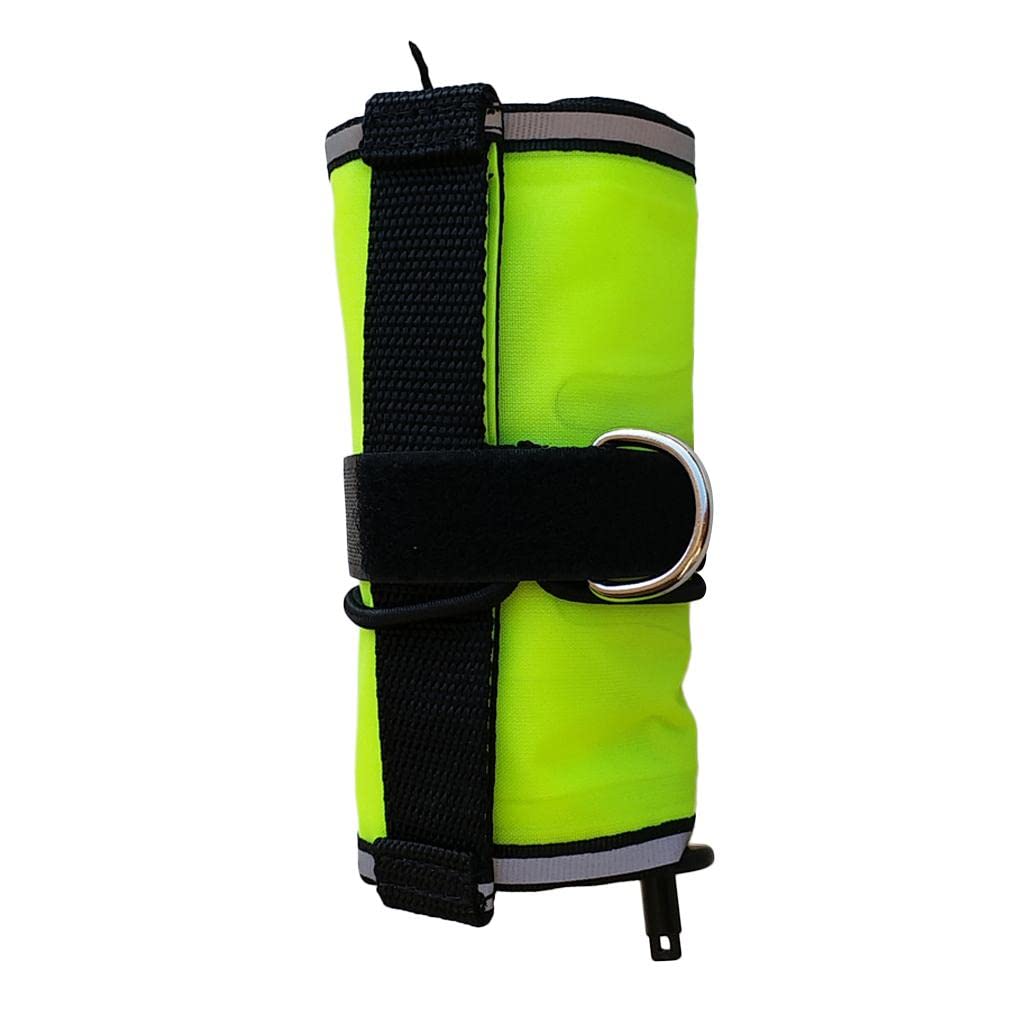 Calandis Scuba Diving Surface Marker Buoy SMB Underwater Safety Buoy Fluo Yellow 5FT 4