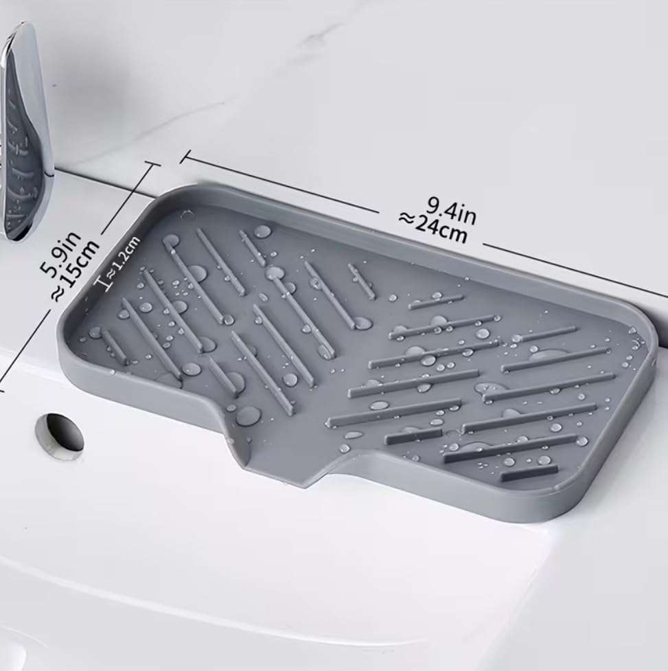 Bitutan Kitchen Sink Organiser & Soap Holder – Multi-Purpose Sink Organizer for Kitchen Basin | Kitchen Soap Stand for Sink, Sponge Tray & Dish Soap Rack Tools | Organiser for Kitchen Counter 5