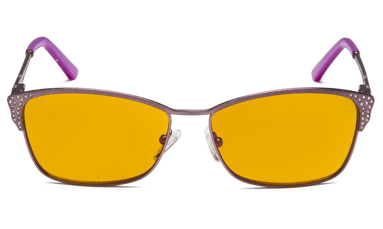 Cat-eye Half-rim Blue Light Blocking Computer Reading Glasses for Women (Purple, 1.50) 5