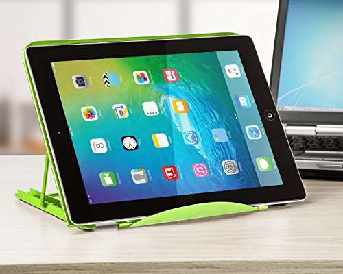 Halter Laptop Stand for Desk Adjustable Height, Desk Stand Riser, Laptop Tablet Stand, Computer Desk Accessories, Green 3