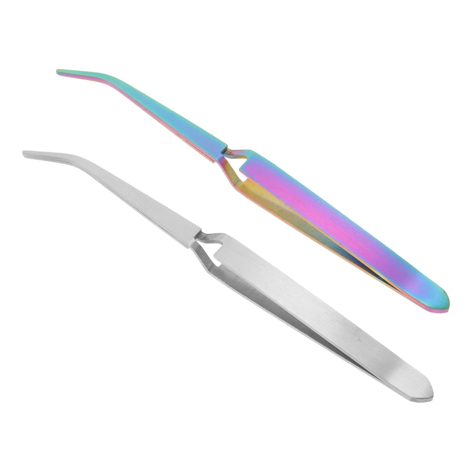 Hemoton 2pcs Nail Shaping Clip Professional Nail Clippers Portable Nail Pinching Clips Manicure Nail Pinching Clips Special Hotfix Rhinestone Tools para Uñas Metal Stainless Steel Gel Girl 1