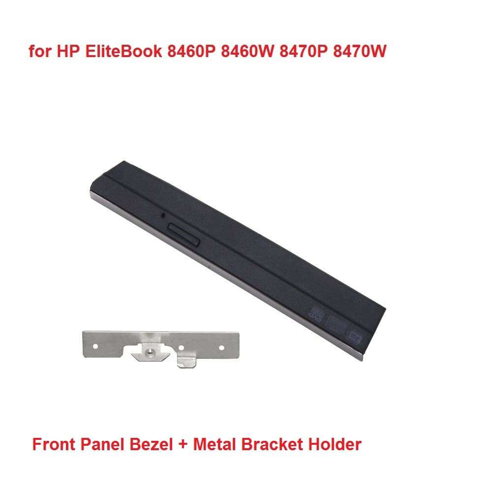 2nd HDD SSD Hard Drive Caddy for HP Elitebook 8460p 8460w 8470p 8470w with Faceplate / Bezel and Mounting Bracket 3