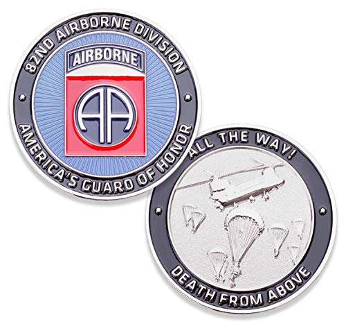 82nd U.S. Army Airborne Challenge Coin! Amazing Eighty Second US Army Custom Coin, 82nd Airborne Military Challenge Coin! Designed by Military Veterans! Officially Licensed Product! 1