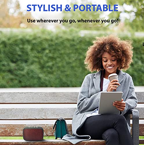 Tek Styz Speaker Compatible with Nokia 7.1 Plus Fabric Design 3W Playtime 6H Indoor, Outdoor Travel (Gray) 2