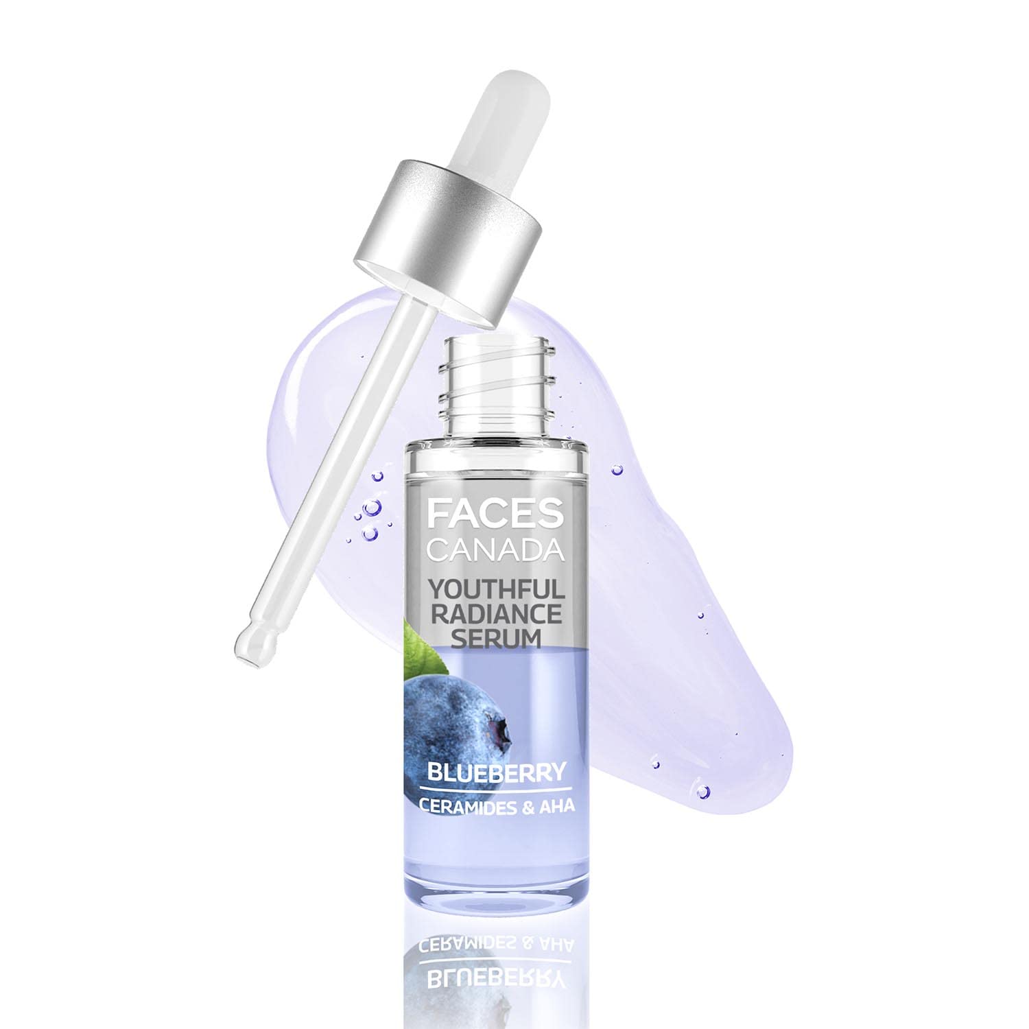 FACES CANADA Youthful Radiance Serum Blueberry I Anti-Ageing I Biphasic I AHA & Ceramides I Radiant Skin I Cruelty-Free | 27 ml 1