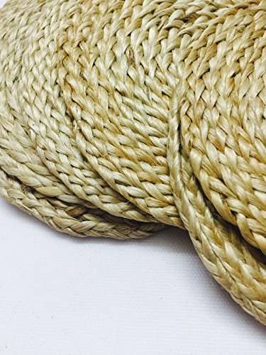 Eerafashionicing Coaster Jute Patch Motif Home Decor Hobby Craft Wedding Burlap Hessian Jute Vintage (Set of 4) 2