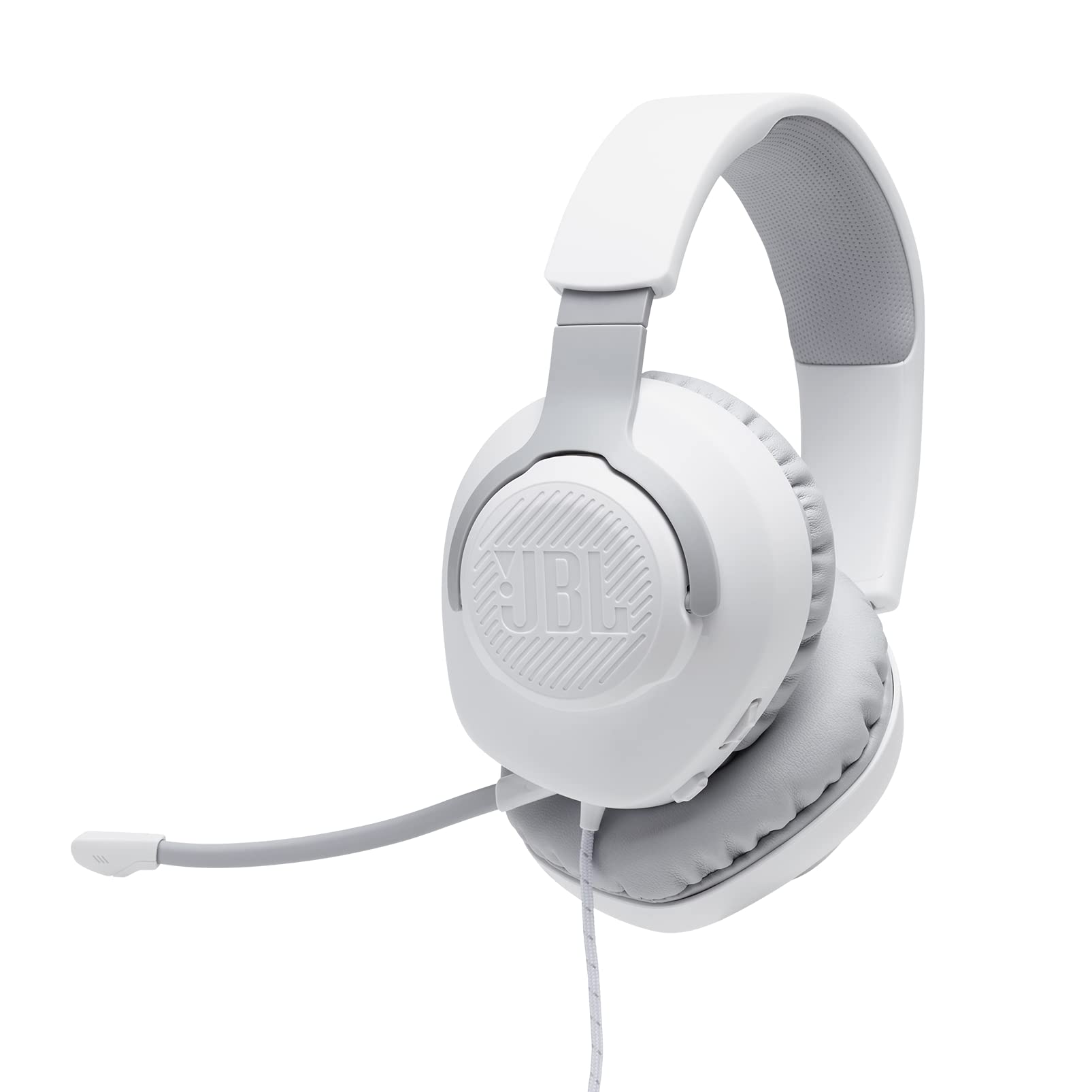 JBL Quantum 100 - Wired Over-Ear Gaming Headphones - White, Large 1