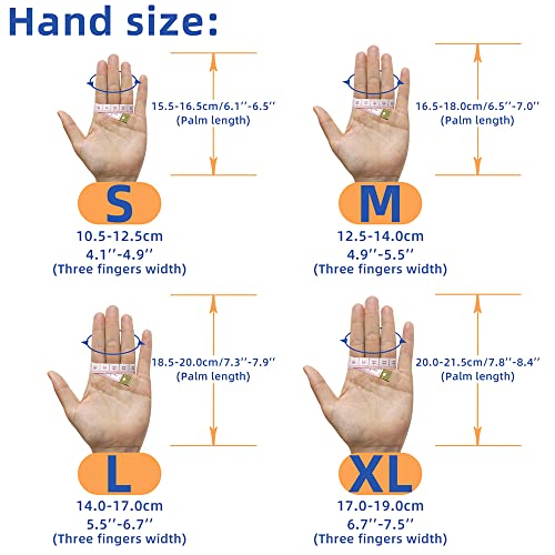 Archery Gloves Shooting Hunting Leather Three Finger Protector for Youth Adult Beginner - M 6
