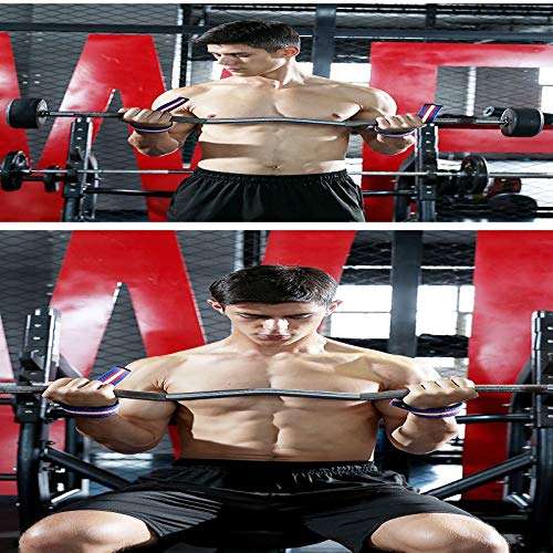 serveuttam Leosportz Thickening Anti-Slip Protective Gear Horizontal Bar Dumbbell Fitness Sports Gym Weight Lifting Belt Straps - 1 Pair 4
