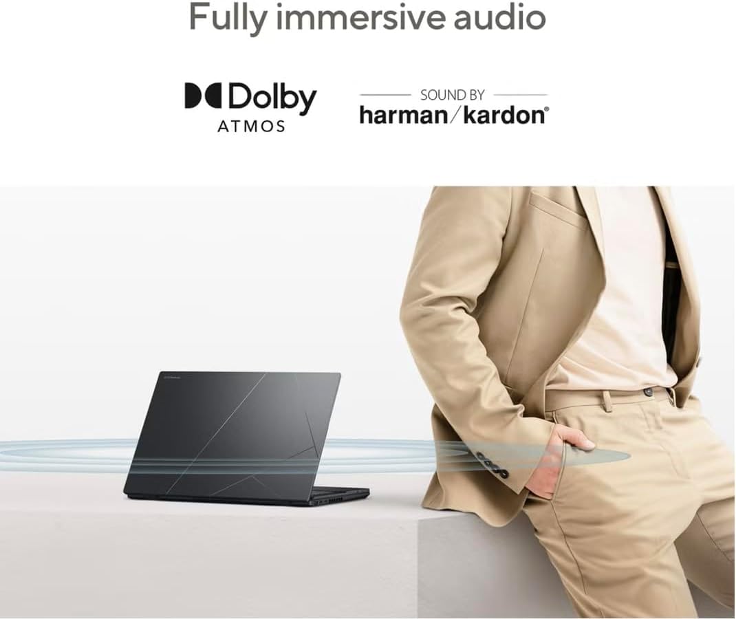 ASUS Zenbook Duo ux8406 AI Powered 2-in-1 Laptop 14.0" Touchscreen OLED 3K 120Hz Display (Intel Ultra 9-285H, 32GB LPDDR5X, 2TB PCIe SSD, Backlit KB, Active Pen, Win 11 Home) w/DKZ USB Port Expander 4