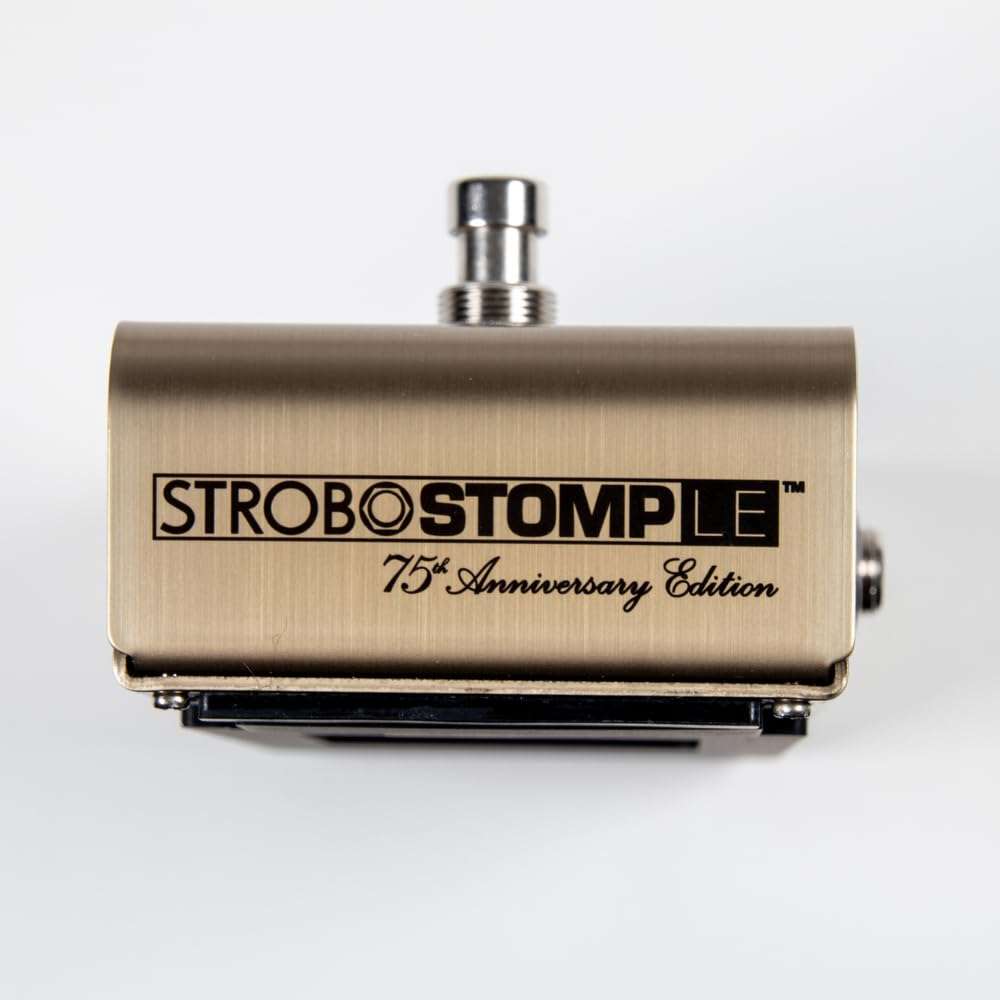 Peterson Strobe Tuner StroboStomp LE 75th Anniversary Edition Tuner Pedal Bundle with 12x Fender Guitar Picks & Liquid Audio Instrument Polishing Cloth 3