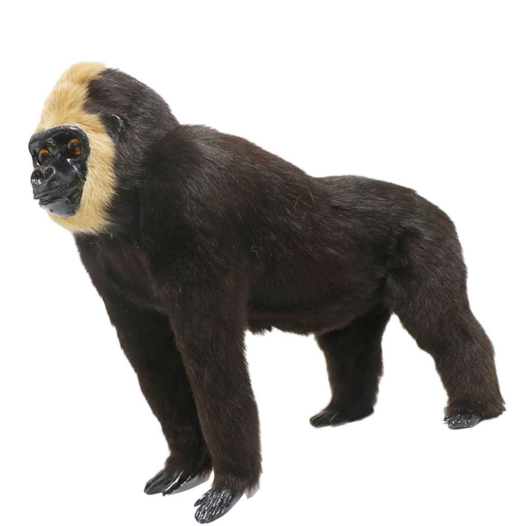 MOOSETOE Chimpanzee Figurine Statue Artificial Gorilla Miniatures Model Kids Toy 6