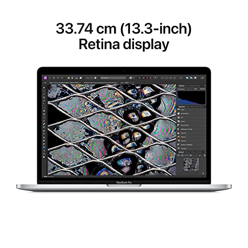Apple 2022 MacBook Pro Laptop with M2 chip: 33.74 cm (13.3-inch) Retina Display, 8GB RAM, 512GB SSD ​​​​​​​Storage, Touch Bar, Backlit Keyboard, FaceTime HD Camera; Silver ​​​​​​​ 4