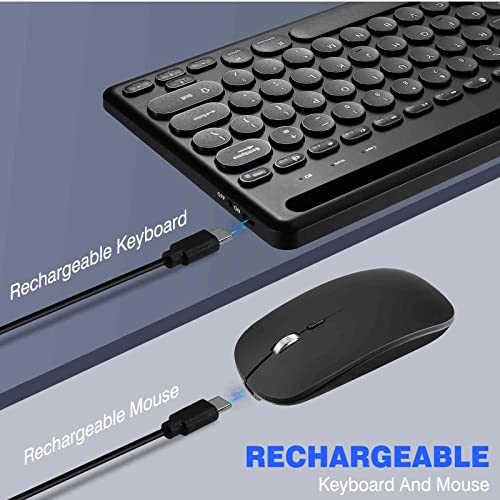 UrbanX Compact Rechargeable Wireless Multi-Device Bluetooth Keyboard and Mouse Combo with Bracket for Dell Alienware m15 R5 Laptop supports Windows, macOS, Android, PC, Mac, Laptop, Smartphone, Tablet 5