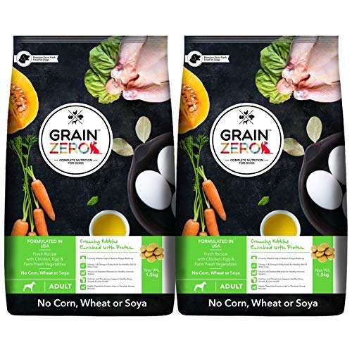 Grain Zero Adult Dog Food, 1.5 kg (Buy 1 Get 1 Free) 1
