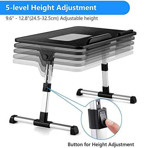 HP Pavilion x360 Convertible 2-in-1 (15.6") Stand and Mount, BoxWave® [True Wood Laptop Bed Tray Stand] Desk for Comfortable Work in Bed. for HP Pavilion x360 Convertible 2-in-1 (15.6") - Jet Black 6