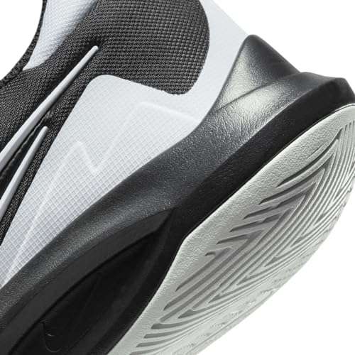 NIKE Men's Basketball Shoe, Black White Black, 10.5 3