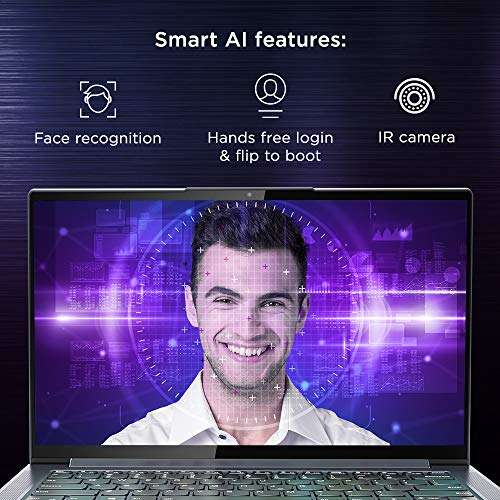 Lenovo Yoga Slim 7 10th Gen Intel Core i7 14-inch Full HD IPS Thin and Light Laptop (16GB/1 TB SSD/Windows 10/MS Office 2019/NVIDIA MX350 2GB GDDR5 Graphics/Slate Grey/1.55Kg), 82A100ECIN 4