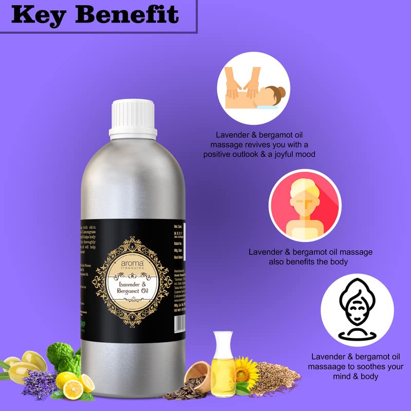 Aroma Treasures Spa Indulge Lavender & Bergamot Body Oil 1 ltr 4