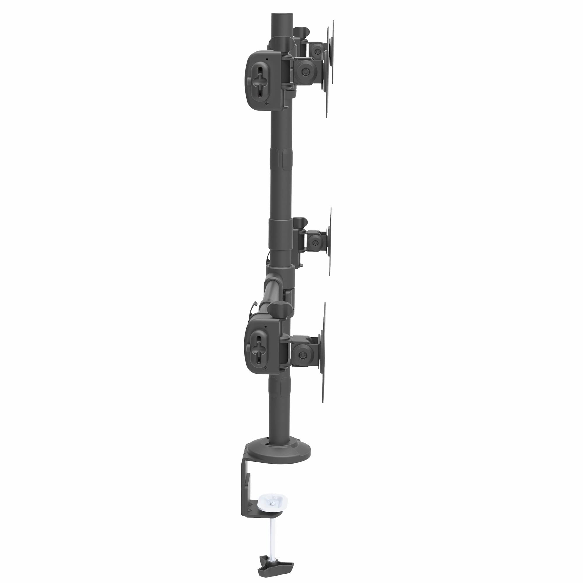 StarTech.com Desk Mount Quad Monitor Arm - Ergonomic VESA 4 Monitor Mount 2x2 up to 27" - Articulating & Height Adjustable Pole Mount - Tilt/Swivel/Rotate LCD/LED Screen - Clamp/Grommet (ARMQUAD) 6