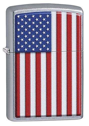 Zippo Patriotic Street Chrome Pocket Lighter 1