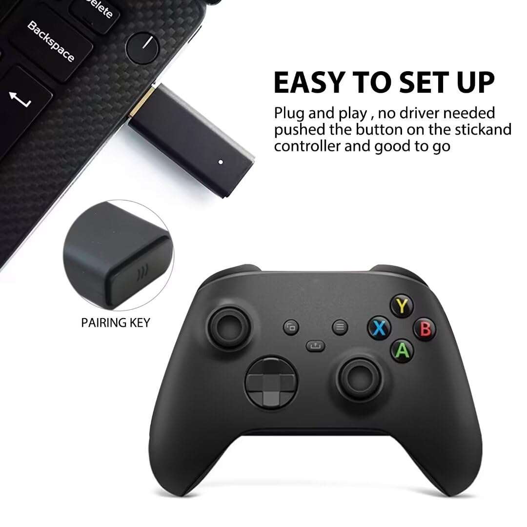 New Upgraded Upgraded USB Adapter for Xbox One 2nd Generation Controller PC Wireless Adapter 6