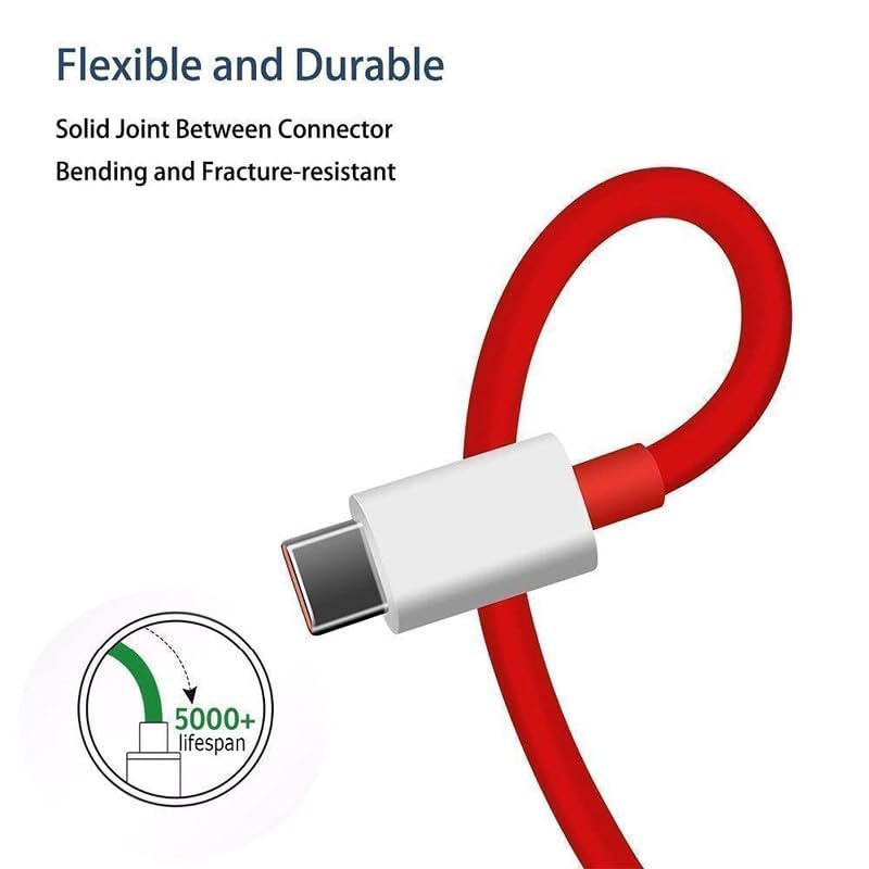 60W Ultra Fast Type-C Charger for Blackview Tab 60 Charger Original Adapter Like Mobile Charger | Qualcomm QC 3.0 Quick Charger with 1 Meter Type C USB Data Cable (60W,GP-2,RED) 5