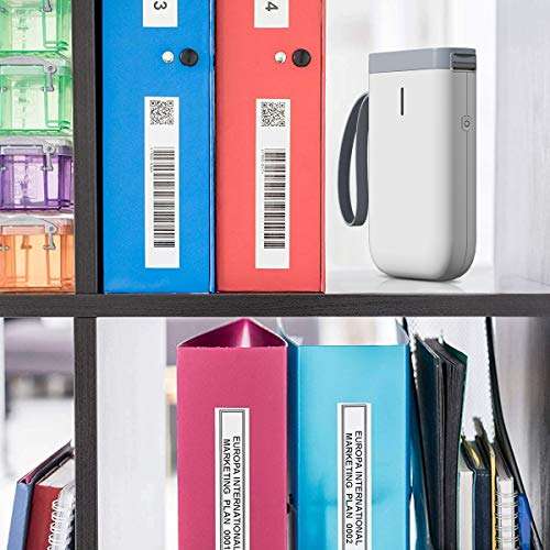 NIIMBOT D11 Label Printer Portable Pocket Label Machine Price Sticker Portable BT Thermal Label Printer for Smartphone Tablet Easy to Use Office Home with 1 Roll Pinter Paper 6