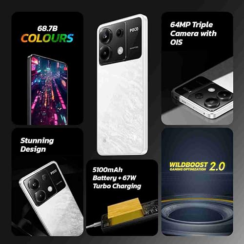 POCO X6 5G Snowstorm White, 12 GB RAM 256 GB ROM 2