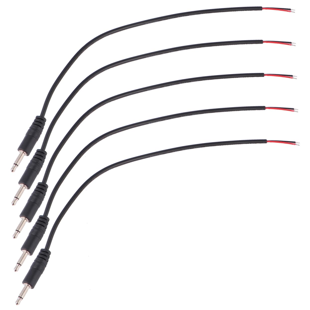 OSOLADY 10pcs Mono Male Connector Headphone Earphone Audio Cable Mic Jack Converter Microphone Adapter Converter Mic to Jack Mic Converter Jack Microphone Connector Adapter Black 1