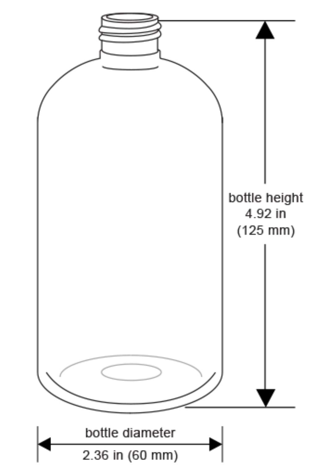 Premium Essential Oil 8 Ounce Boston Round Bottles, PET Plastic Empty Fillable BPA-Free, with Black Twist Caps (Pack of 12) (Black) 4