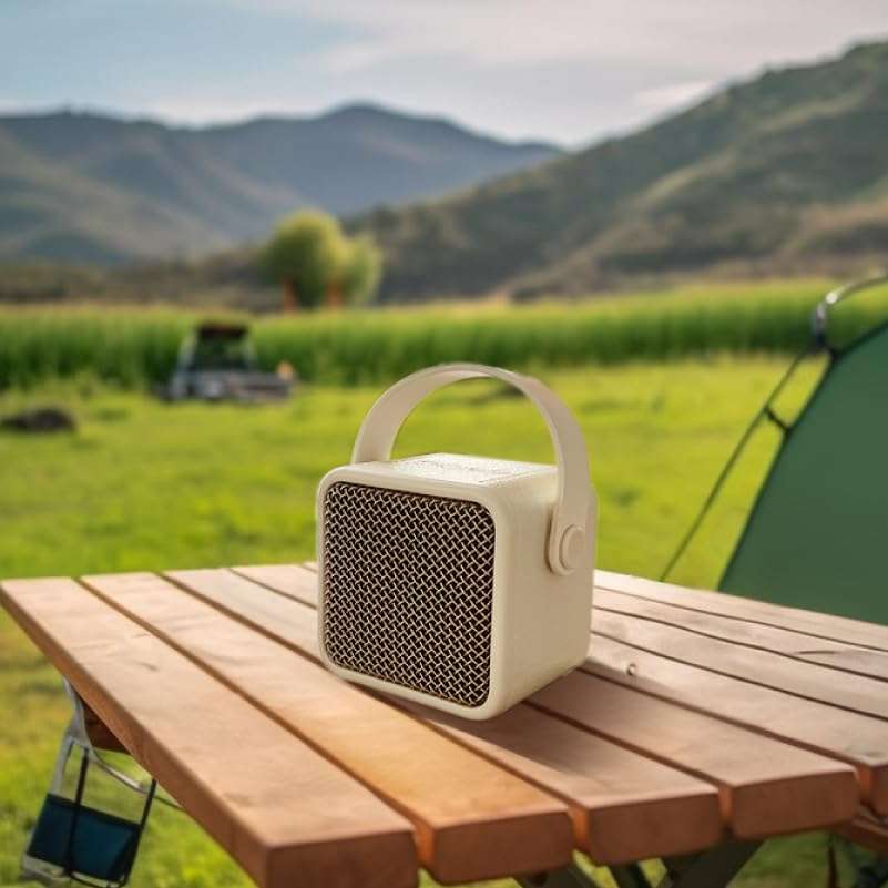 QUEQIMU Retro Bluetooth Speaker, Wireless Radio Vintage Speaker Indoor Outdoor Portable Small Bluetooth Speaker Support USB/TF Card/AUX Speaker 6