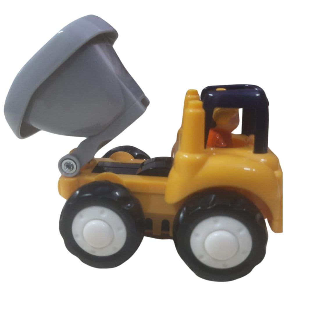 Mayatra's Pack of 2 Huile Unbreakable Friction Cement Mixer & Dumper Truck Automobile Engineering Set (Cement Mixer & Dumper Truck Machine) 6