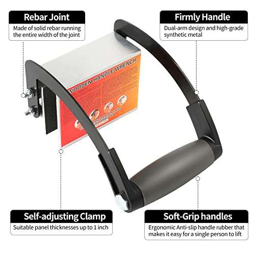 OAMCE Portable Panel and Plywood Carrier with Ergonomic Handle,Auto Adjusting Drywall Carrying Tool-Easy to Maneuver and Transport,Effort-saving Lifter and Carrying Tools 2