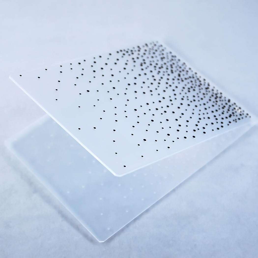 DDOUJOY Merry Christmas Snowfall Snowflake Dots Background Plastic Embossing Folders for Card Making Scrapbooking and Other Paper Crafts 3100902 4