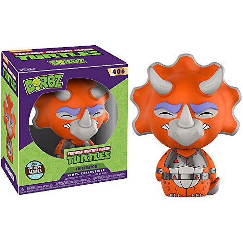 Funko Triceratons (Specialty Series) Dorbz x Teenage Mutant Ninja Turtles Vinyl Figure + 1 Official TMNT Trading Card Bundle (22282) 1