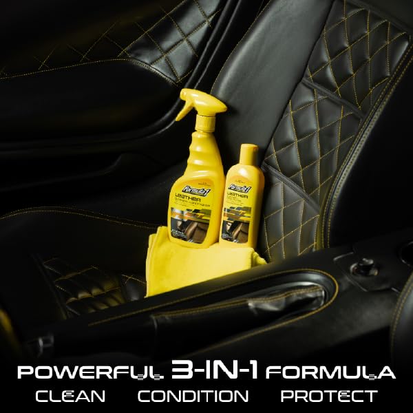 Formula 1 Leather Cleaner and Conditioner Liquid - Versatile Auto Interior Cleaner Treats All Leather, Vinyl, Rubber & Plastic Surfaces - with UV Protection & Spill Resistance (8 oz) 3