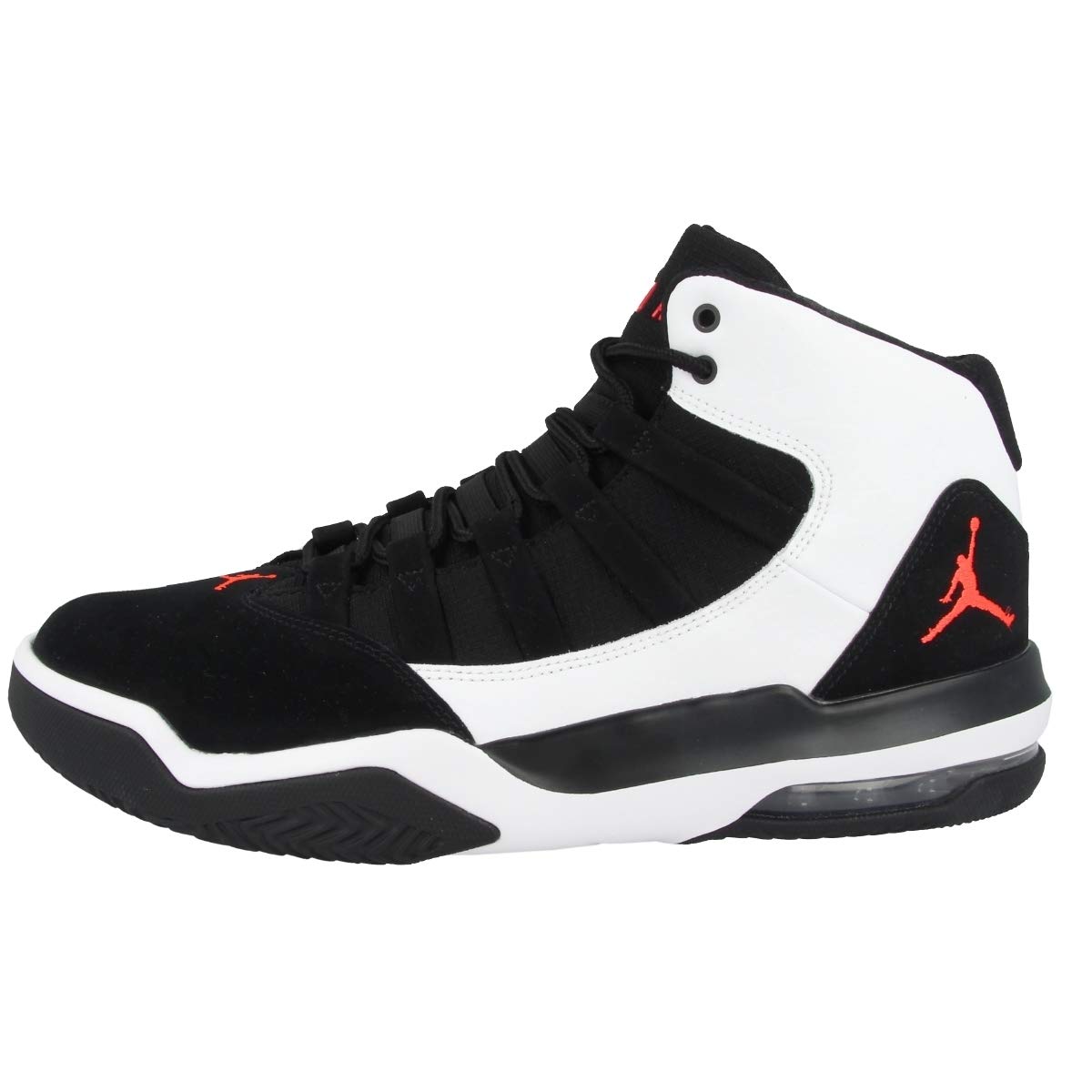 Jordan AQ9084-101: Men's Max Aura White/Infrared 23-Black Sneakers (13 D(M) US Men) 1