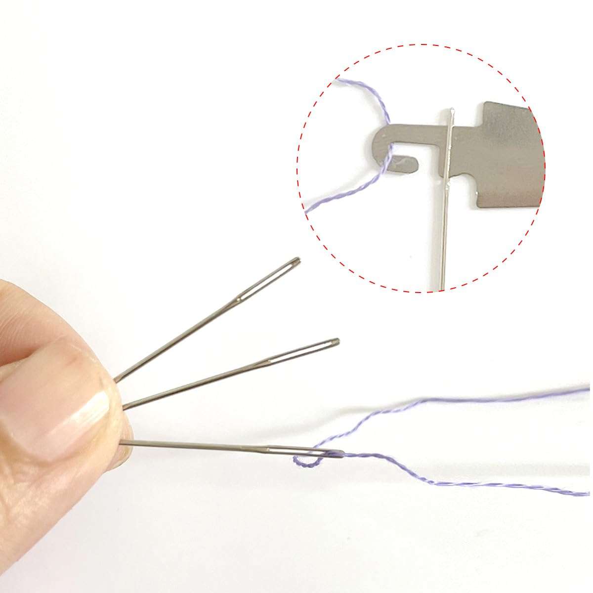 Embroidery Needles Large Eye, Sewing Needles,Stainless Steel Embroidery Thread Needle,Handmade Yarn Knitting Needles Leather Needle (67251) 5