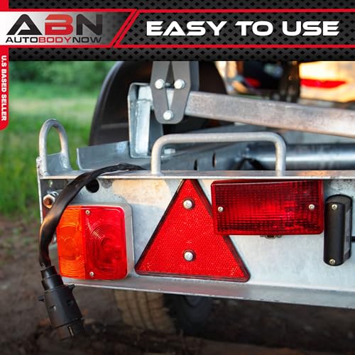 ABN Trailer Light Tester 4 Pin Trailer Plug Adapter - LED 4 Way Trailer Brake Light Tester for Inline Circuits 4