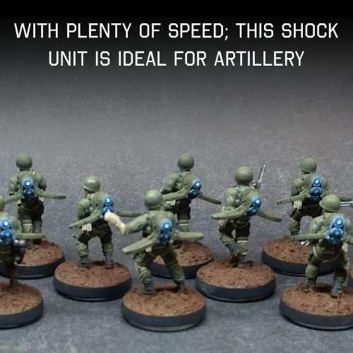 Wargames Delivered Bolt Action Konflikt '47 US Firefly Jump Infantry 28mm Konflict '47 WWII Tabletop Miniatures Model for Miniature Wargaming by Warlord Games 6