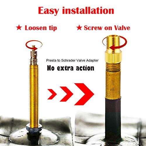 21PCS Brass Presta Schrader Valve Adapter Tools, Ball Pump Needle, Bike Tire Pump Accessories Fit for Gym Balloon Toy 5