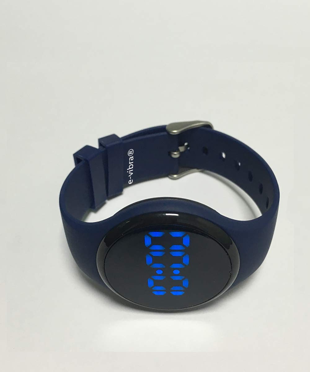 e-vibra Potty Training Watch - Silent Vibrating Alarm Reminder Watch for Toilet Training Kids & Adult Medication Alarm Potty Timer Watch with Vibration & Music (Dark Blue) 3