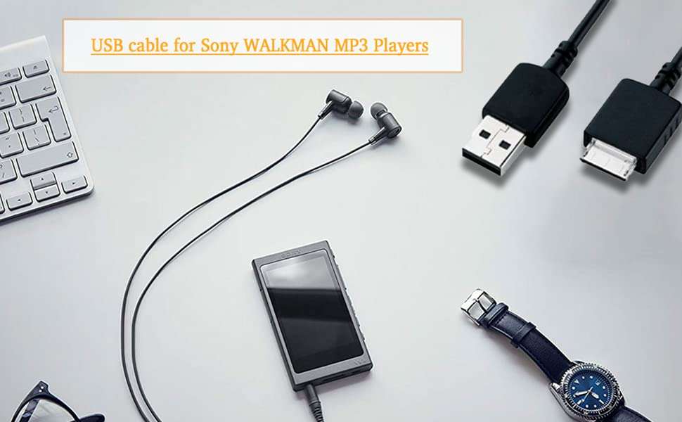 Master Cables Replacement Sony Walkman USB Charging and Data Transfer Cable for Walkman Models NWZ-A816, NWZ-A818, NWZ-A828, NW-A916, NW-A918, NW-A919, NWZ-610F Compatible with WMC-NW20MU Cable 6